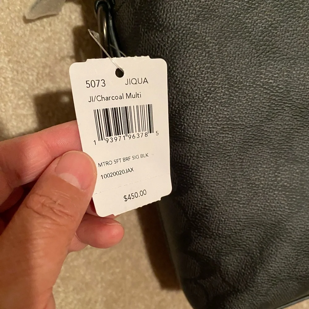 NWT Coach 5073 Men Metropolitan Soft Brief In Colorblock Signature Canvas